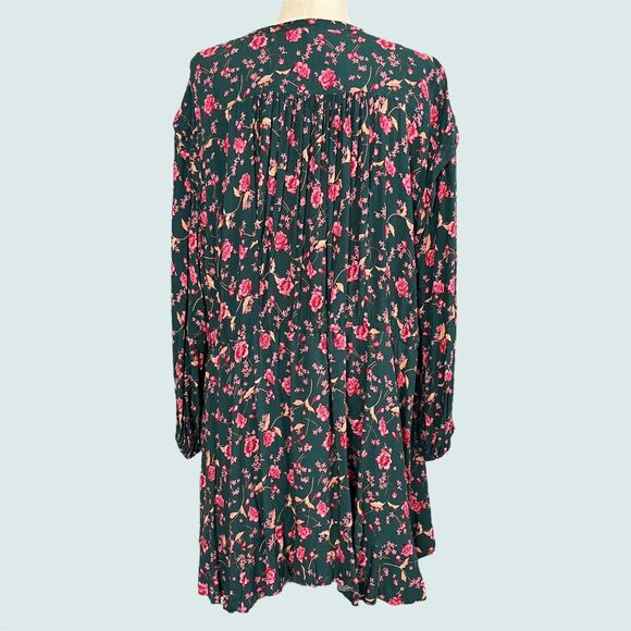 Free People Flower Fields Dress Size S  Ditsy Cottage Peasant Festival Oversized - Picture 3 of 14